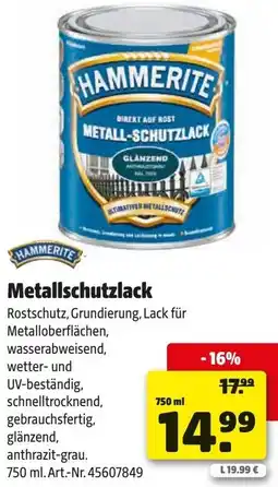 Hagebau HAMMERITE Metallschutzlack Angebot