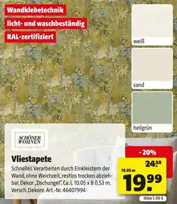 Hagebau SCHÖNER WOHNEN Vliestapete Angebot