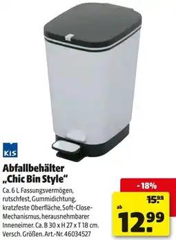 Hagebau KIS Abfallbehälter ,,Chic Bin Style" Angebot