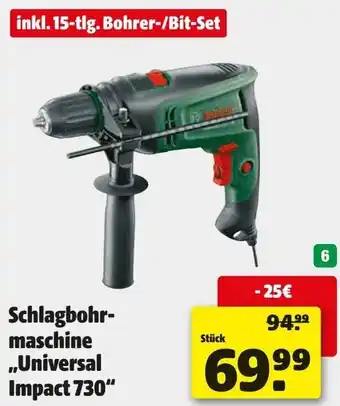 Hagebau BOSCH Schlagbohrmaschine ,,Universal Impact 730" Angebot