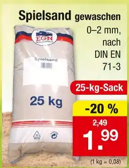 Zimmermann Egn spielsand Angebot