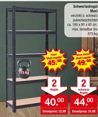 Zimmermann Schwerlastregal maxi Angebot