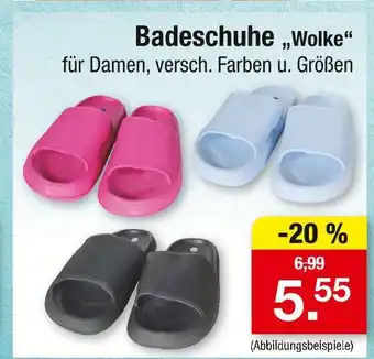 Zimmermann Badeschuhe wolke Angebot
