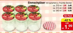 Zimmermann Einmachgläser Angebot