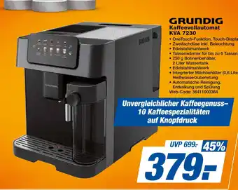 Expert Grundig kaffeevollautomat kva 7230 Angebot