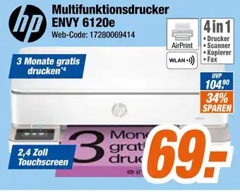Expert Multifunktionsdrucker envy 6120e Angebot