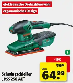 Hagebau BOSCH Schwingschleifer ,,PSS 250 AE" Angebot