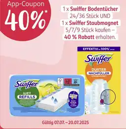 Rossmann Swiffer app-coupon 40% Angebot