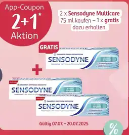 Rossmann Sensodyne geschenkaktion 2 + 1 Angebot