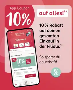 Rossmann Rossmann app-coupon Angebot