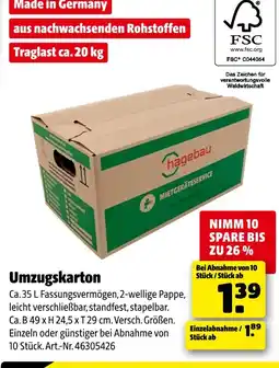 Hagebau Hagebau umzugskarton Angebot