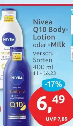 Budni Nivea q10 body-lotion Angebot