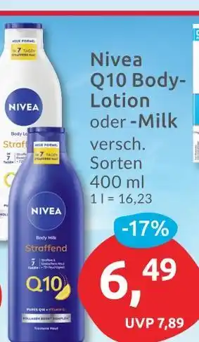 Budni Nivea q10 body-lotion Angebot
