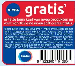 Budni Nivea soft creme Angebot