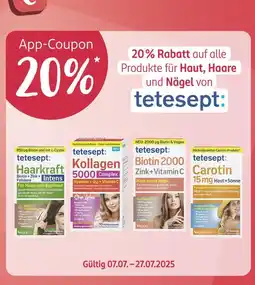 Rossmann Tetesept 20 % rabatt Angebot