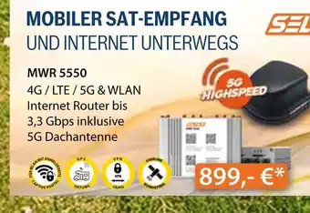 Bosch Car Service Mobiler sat-empfang und internet unterwegs mwr 5550 Angebot