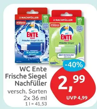 Budni Wc ente frische siegel nachfüller blau Angebot