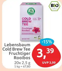 Budni Lebensbaum cold brew tee fruchtiger rooibos Angebot
