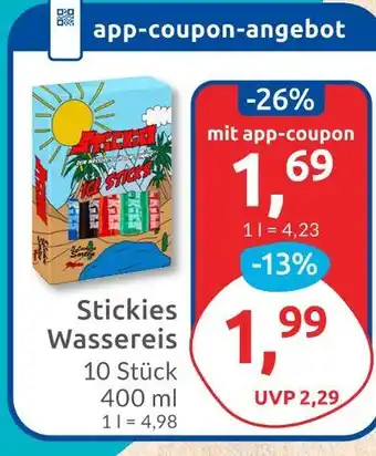 Budni Stickies wassereis Angebot