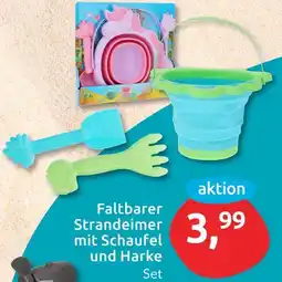 Budni Faltbarer strandeimer mit schaufel und harke Angebot