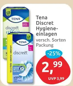 Budni Tena discreet hygieneeinlagen Angebot