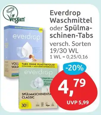 Budni Everdrop waschmittel oder spülmaschinen-tabs Angebot