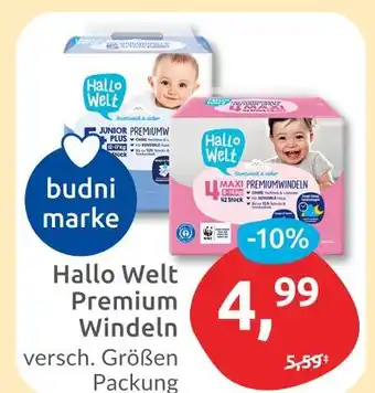 Budni Hallo welt junior premium plus windeln Angebot