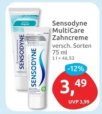 Budni Sensodyne multicare zahncreme Angebot