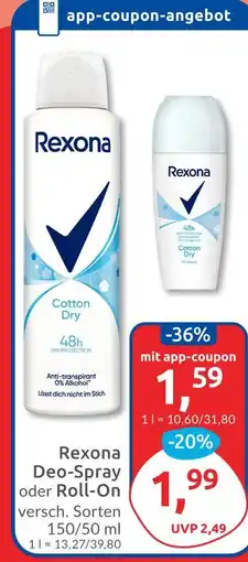 Budni Rexona deo-spray Angebot
