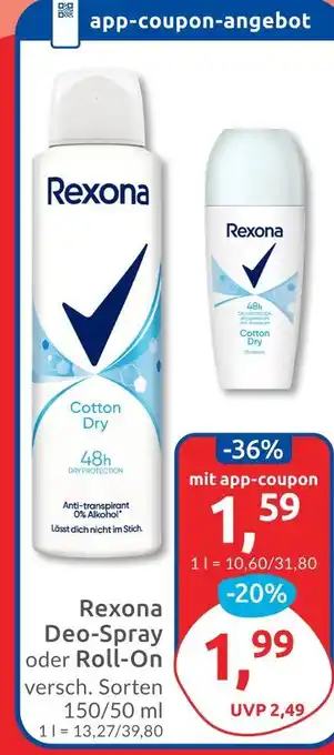 Budni Rexona deo-spray Angebot