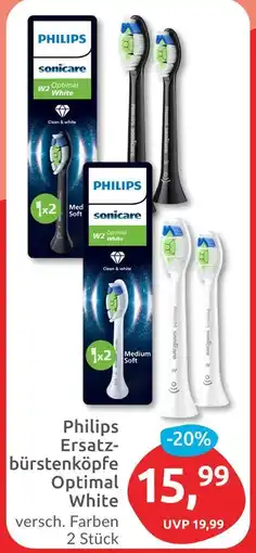 Budni Philips ersatzbürstenköpfe optimal white Angebot