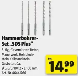 Hagebau KRAFTRONIC Hammerbohrer- Set ,,SDS Plus" Angebot