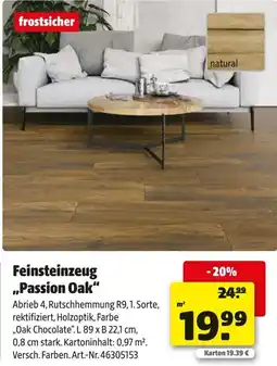 Hagebau Feinsteinzeug ,,Passion Oak" Angebot