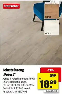 Hagebau Feinsteinzeug ,,Forest" Angebot