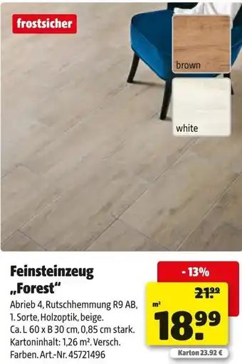Hagebau Feinsteinzeug ,,Forest" Angebot