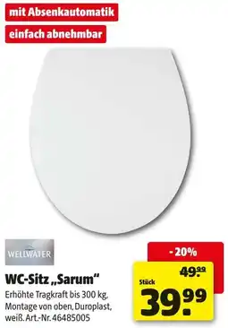 Hagebau WELLWATER WC-Sitz ,,Sarum“ Angebot