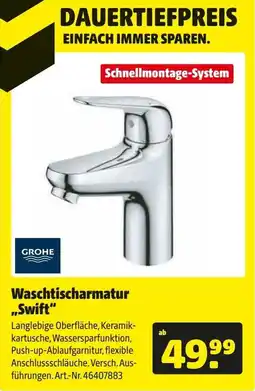 Hagebau GROHE Waschtischarmatur ,,Swift" Angebot