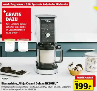 Hagebau NINJA Eismaschine „Ninja Creami Deluxe NC501EU" Angebot