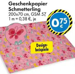 TEDi Geschenkpapier Schmetterling Angebot