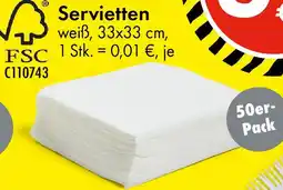 TEDi Servietten Angebot