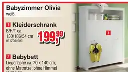 Möbelfundgrube Babyzimmer Olivia Kleiderschrank Angebot