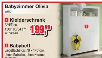 Möbelfundgrube Babyzimmer Olivia Kleiderschrank Angebot