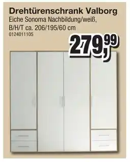 Möbelfundgrube Drehtürenschrank Valborg Angebot