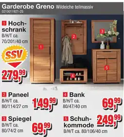 Möbelfundgrube Garderobe Greno Hochschrank Angebot