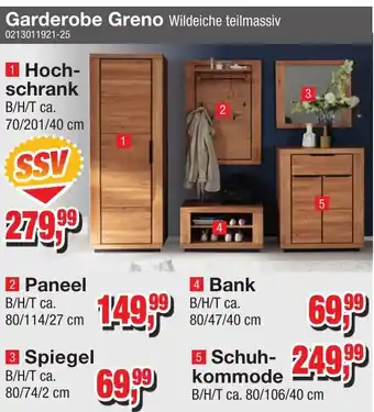 Möbelfundgrube Garderobe Greno Hochschrank Angebot