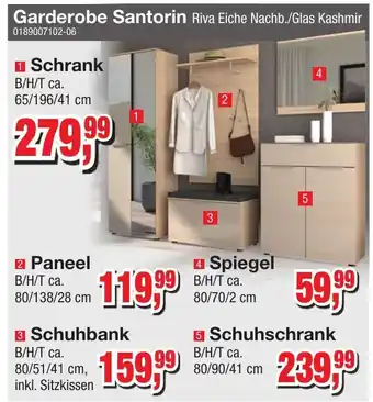 Möbelfundgrube Garderobe Santorin Schrank Angebot