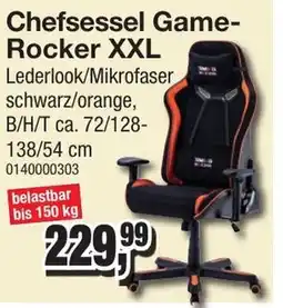 Möbelfundgrube Chefsessel Game- Rocker XXL Angebot