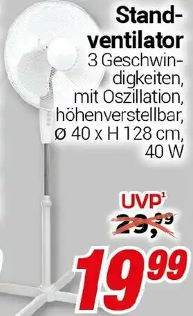 CENTERSHOP Standventilator Angebot