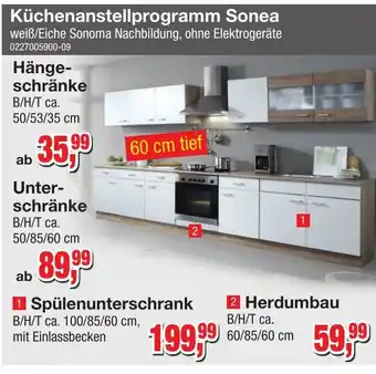 Möbelfundgrube Küchenanstellprogramm Sonea Angebot