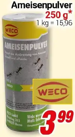 CENTERSHOP WECO Ameisenpulver Angebot